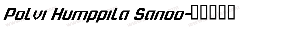Polvi Humppila Sanoo字体转换